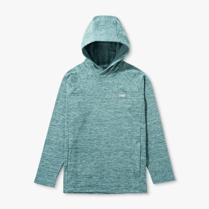 AFTCO Youth Coastal Layer Fishing Pullover Hoodie Dark Sea Heather
