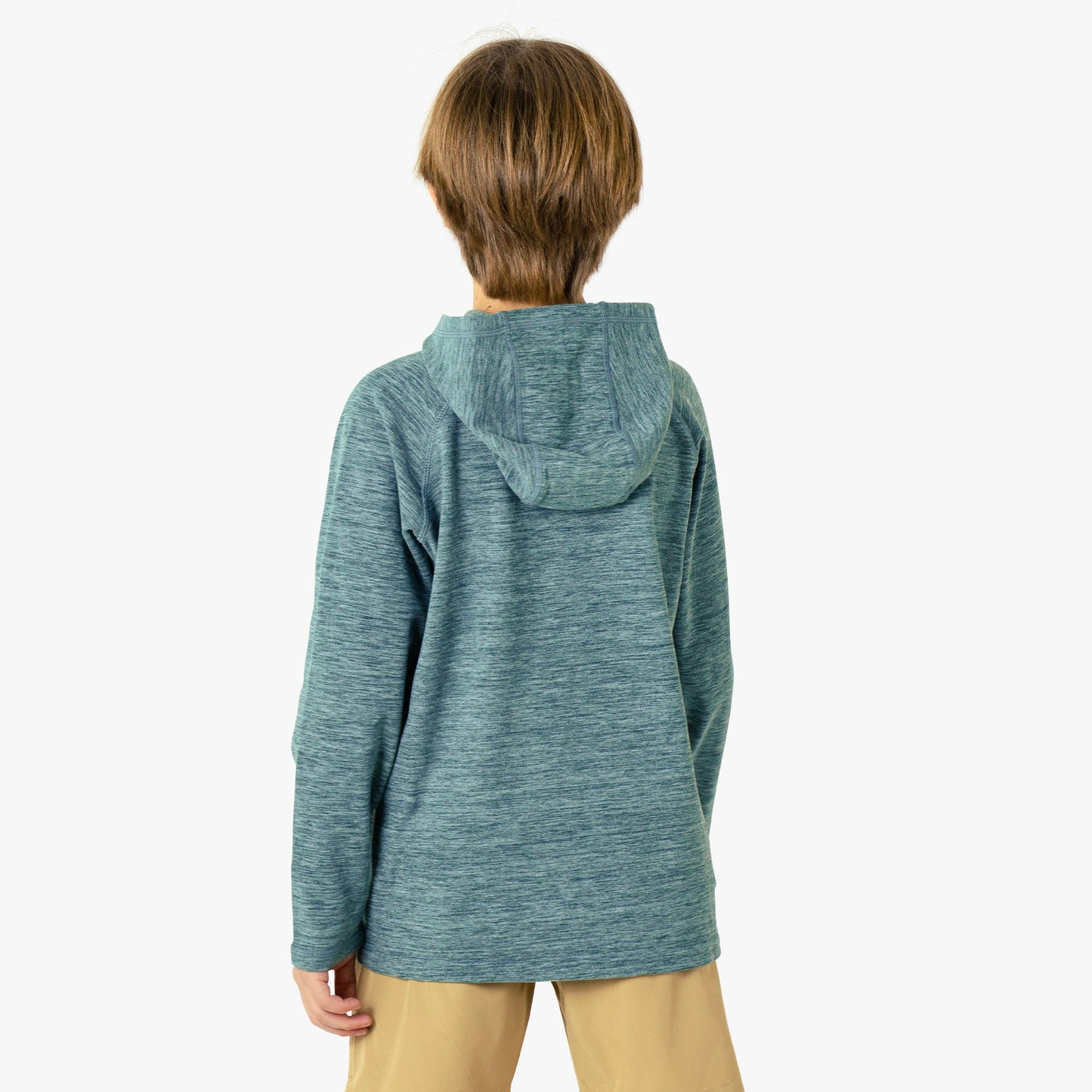 AFTCO Youth Coastal Layer Fishing Pullover Hoodie Dark Sea Heather