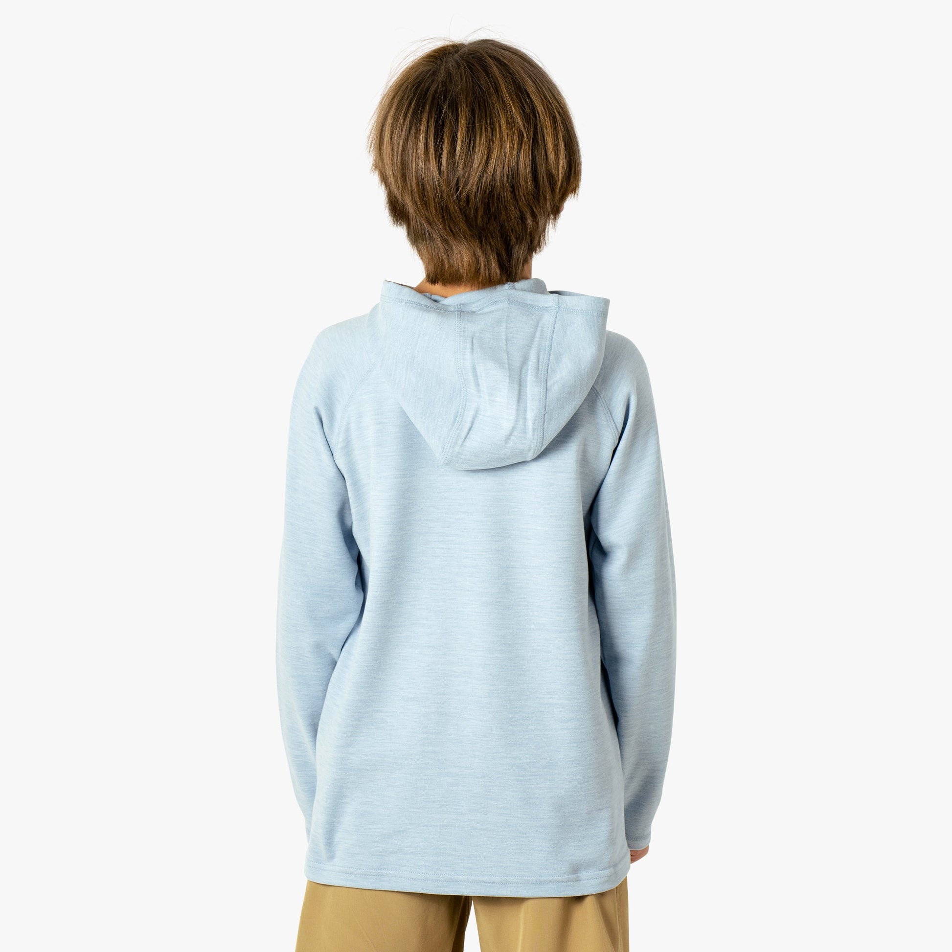 AFTCO Youth Coastal Layer Fishing Pullover Hoodie Dark Sea Heather
