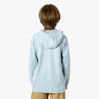 AFTCO Youth Coastal Layer Fishing Pullover Hoodie Dark Sea Heather