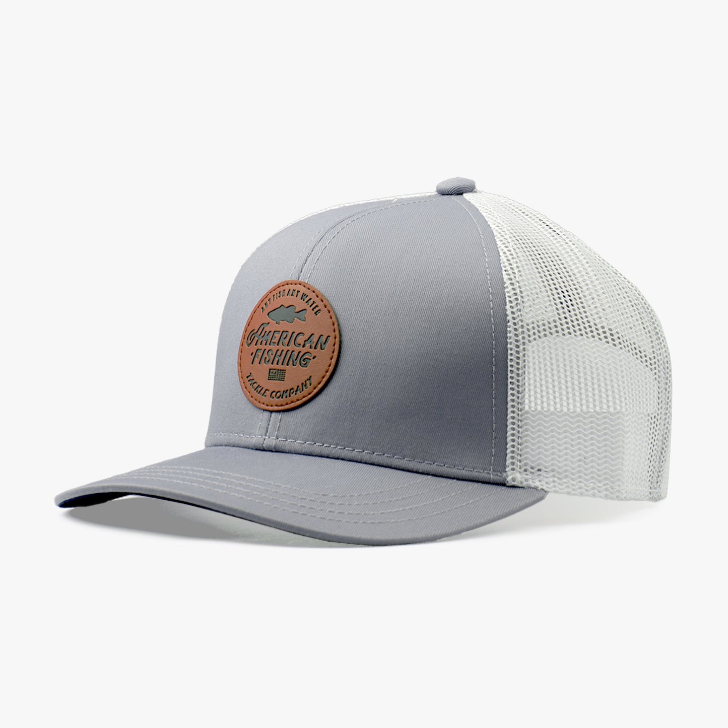 AFTCO Lemonade Leather Kid's Fishing Hat Gray