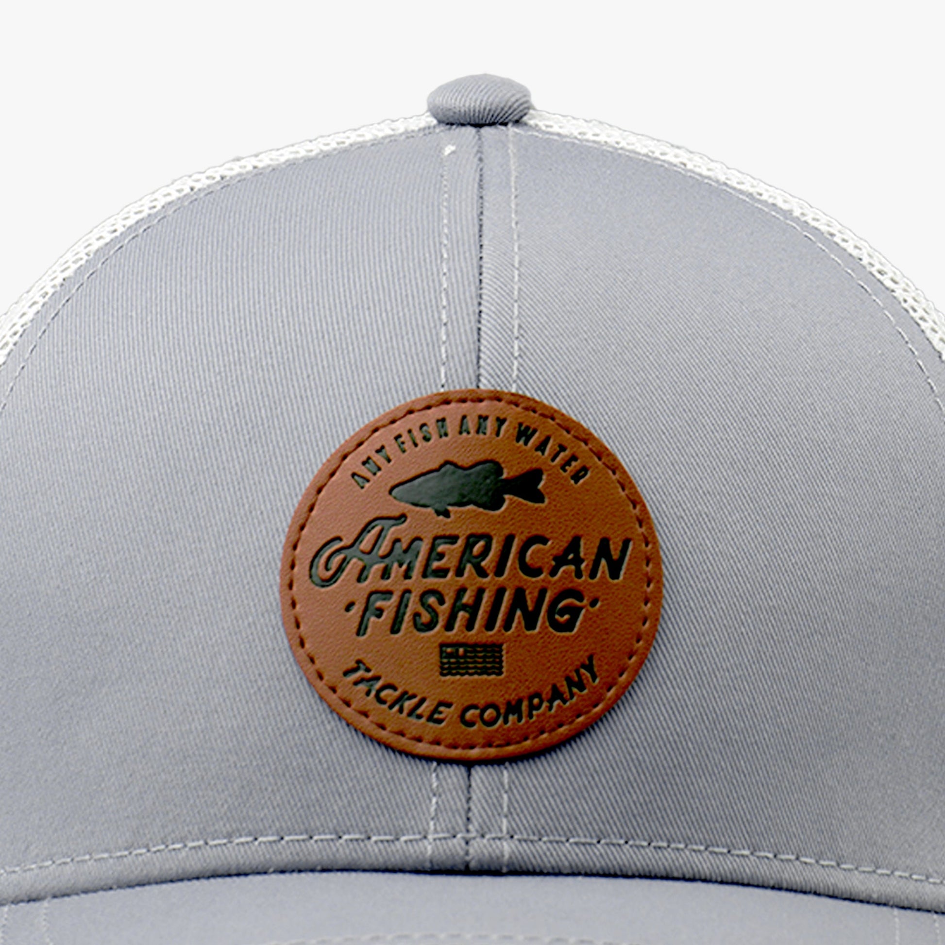 AFTCO Lemonade Leather Kid's Fishing Hat Gray