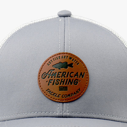 AFTCO Lemonade Leather Kid's Fishing Hat Gray