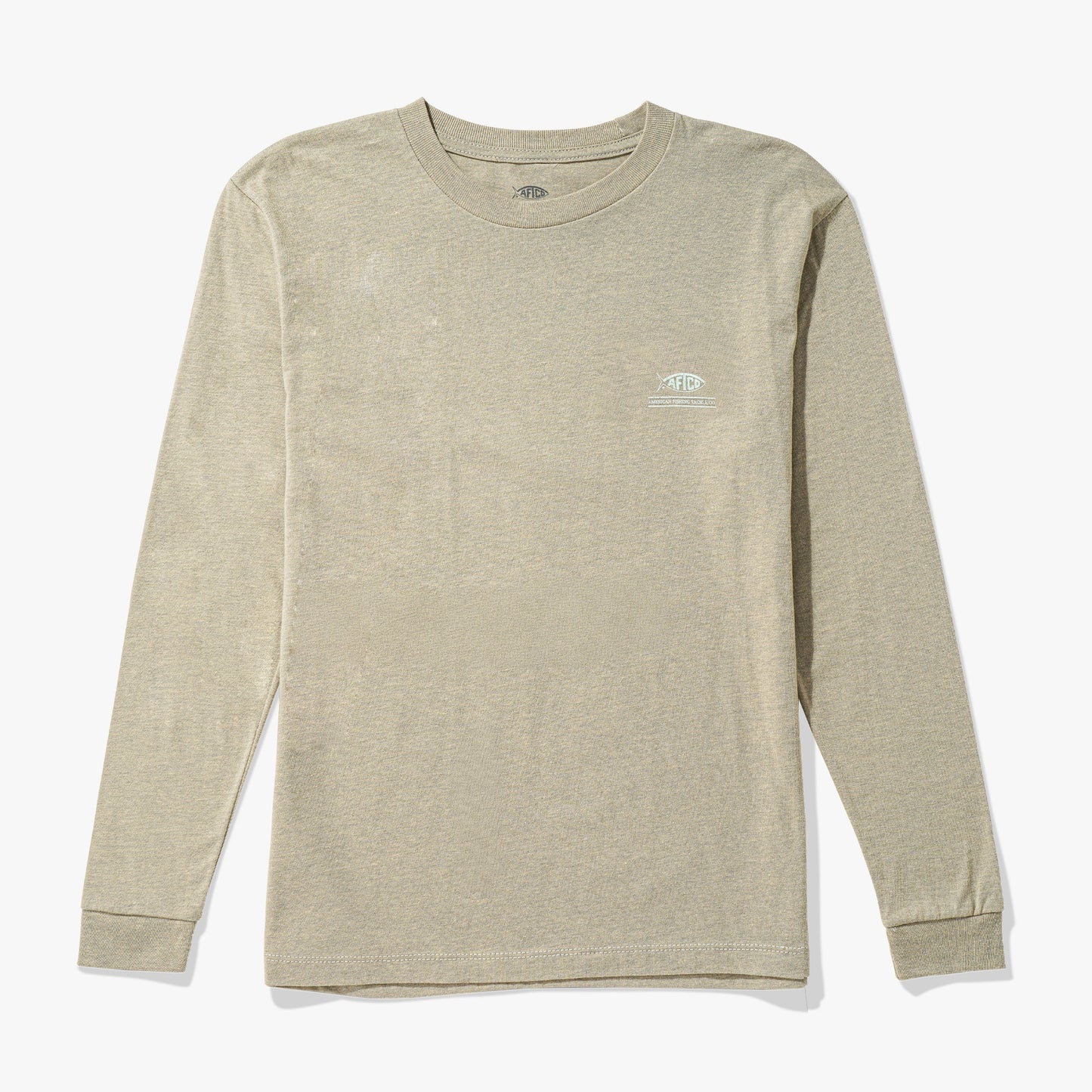 AFTCO Youth Billed Long Sleeve Fishing Shirt Navy Heather