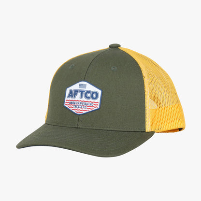 AFTCO Youth Sunset Trucker Hat Army