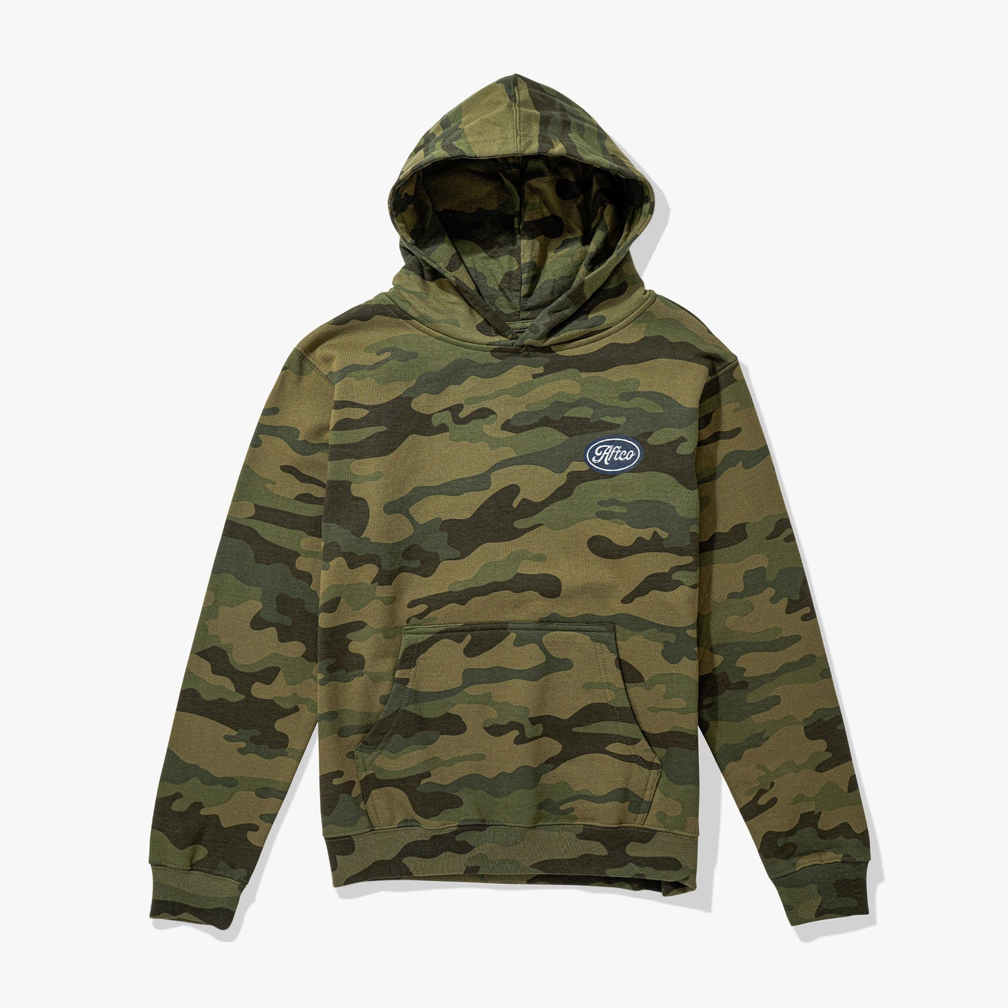 AFTCO Youth Powerboat Fishing Pullover Hoodie Forest Camo
