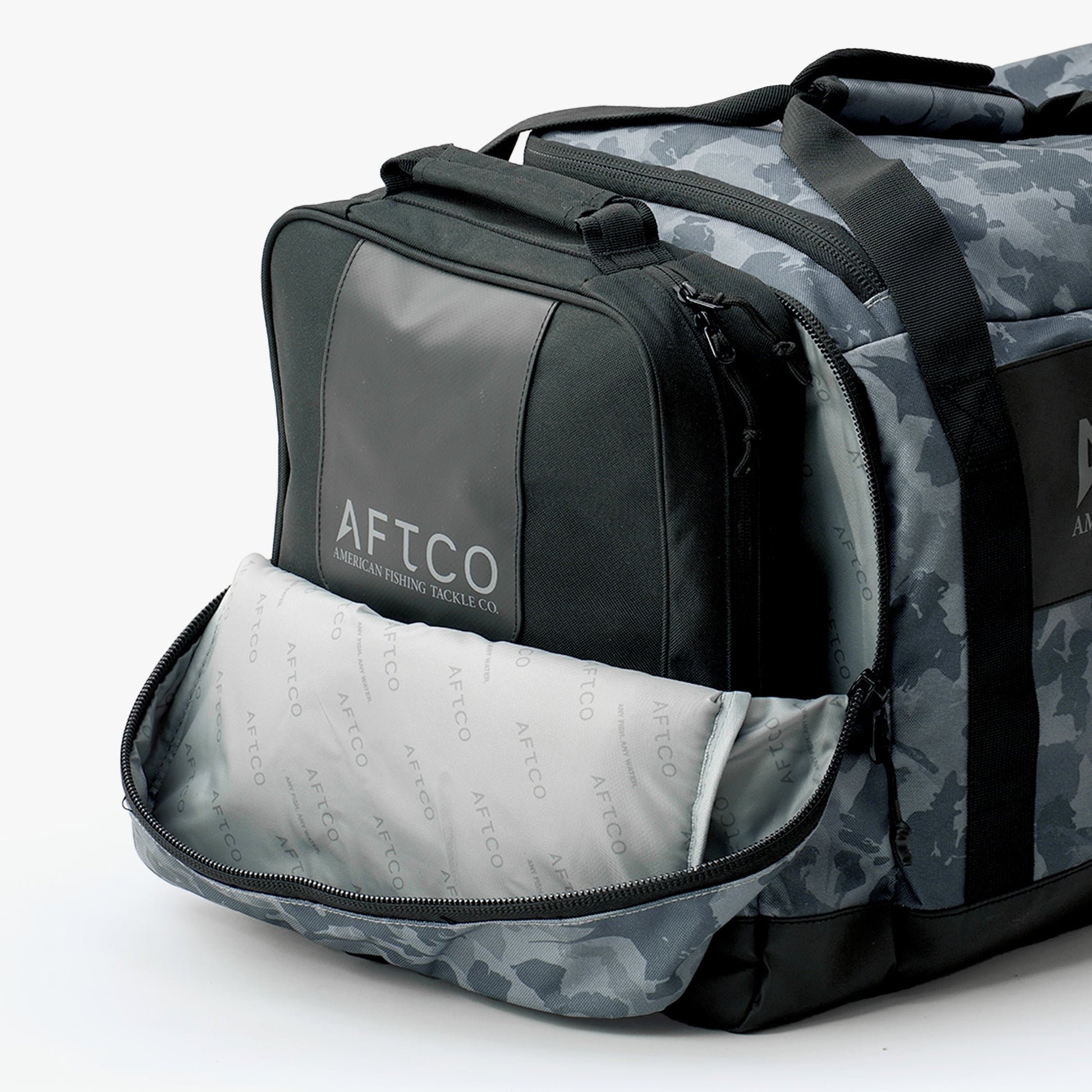 AFTCO 65L Boat Bag Forest Grouper Camo