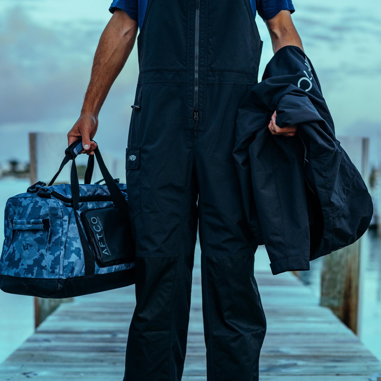 AFTCO 65L Boat Bag Forest Grouper Camo