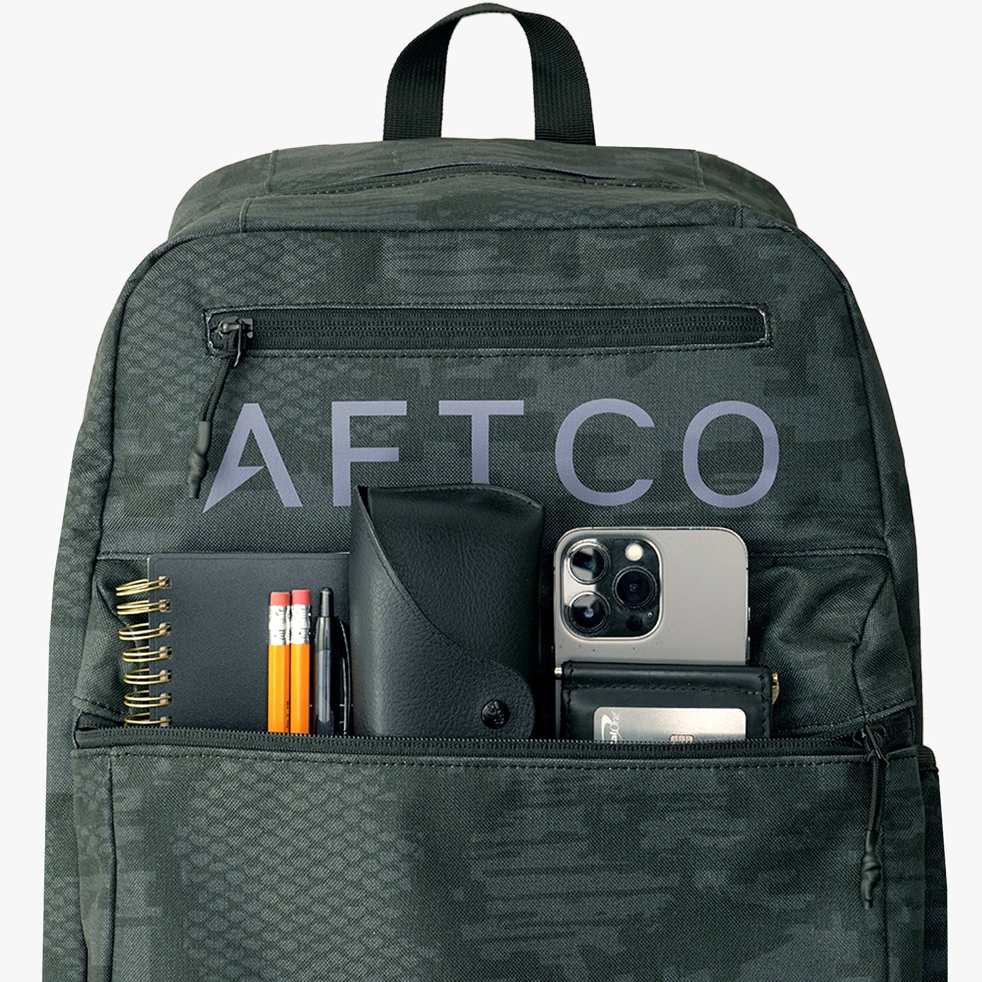 AFTCO Schoolie Backpack Forest Grouper Camo