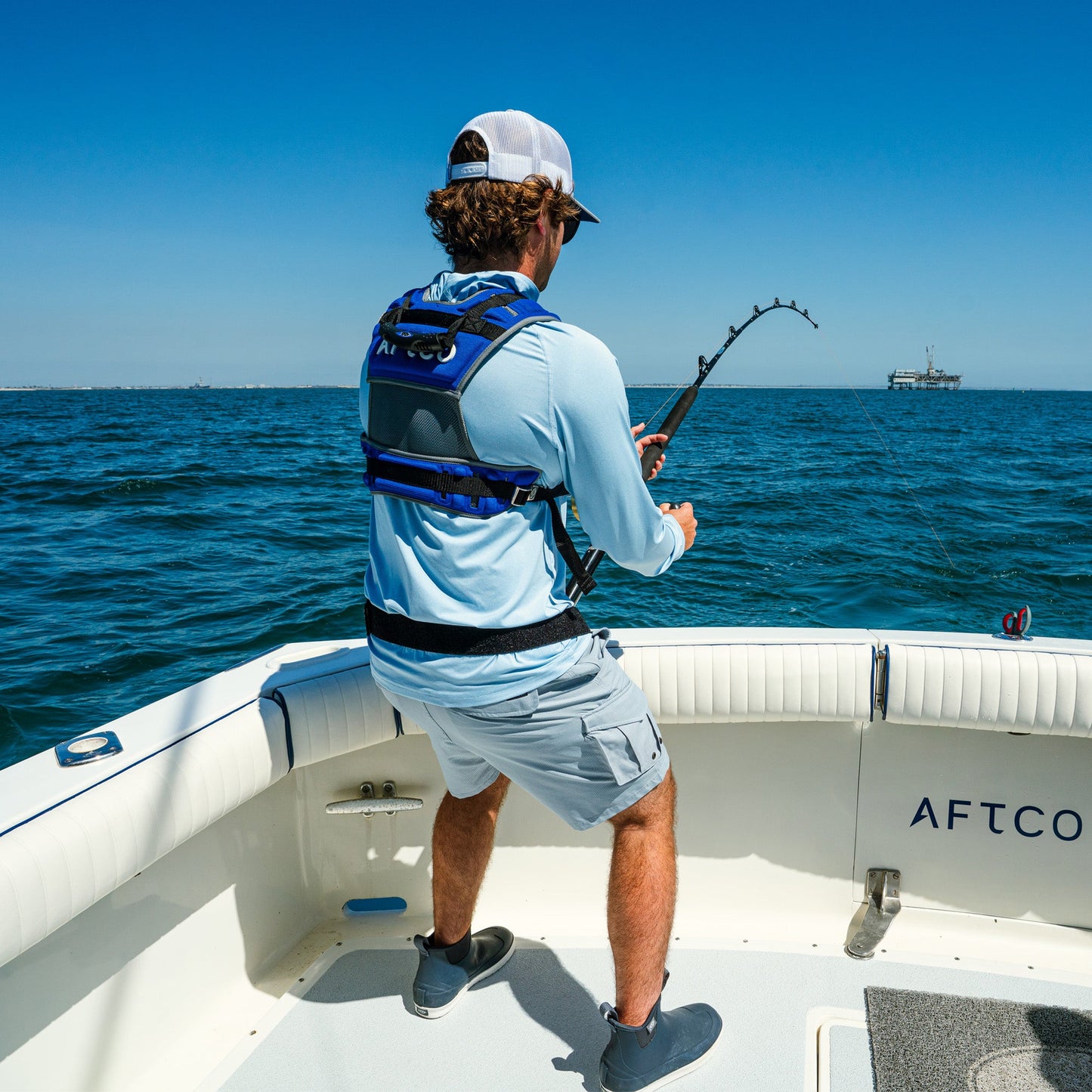 AFTCO Maxforce Shoulder Harness Blue