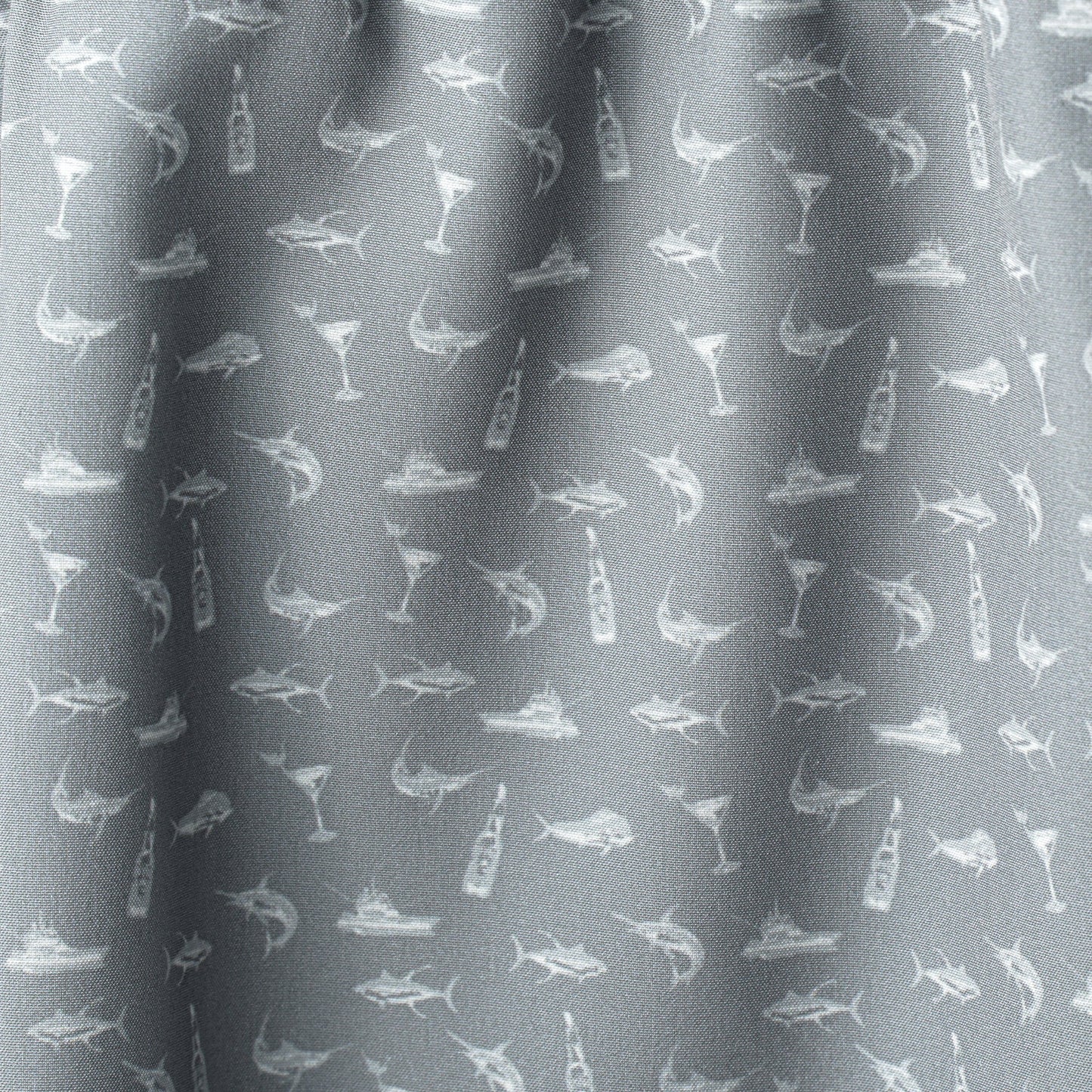 AFTCO Strike Printed Swim Trunks Steel