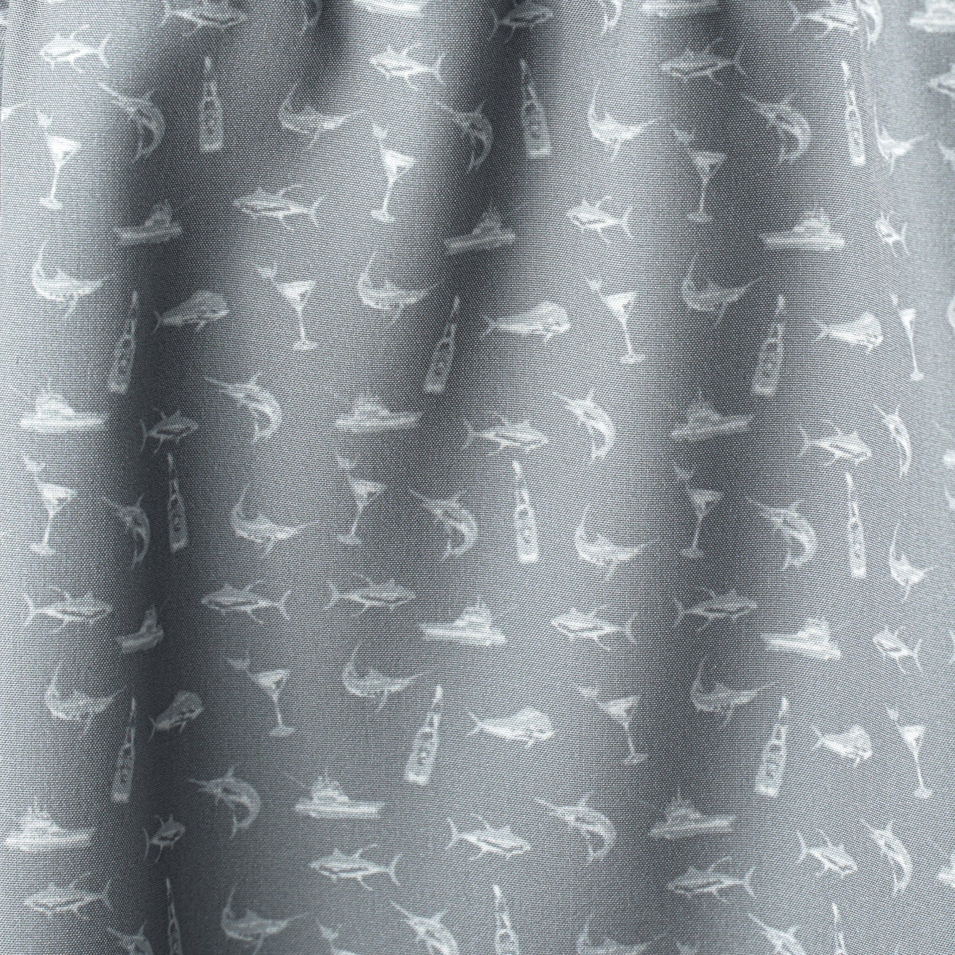 AFTCO Strike Printed Swim Trunks Steel