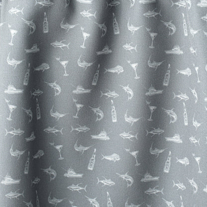 AFTCO Strike Printed Swim Trunks Steel