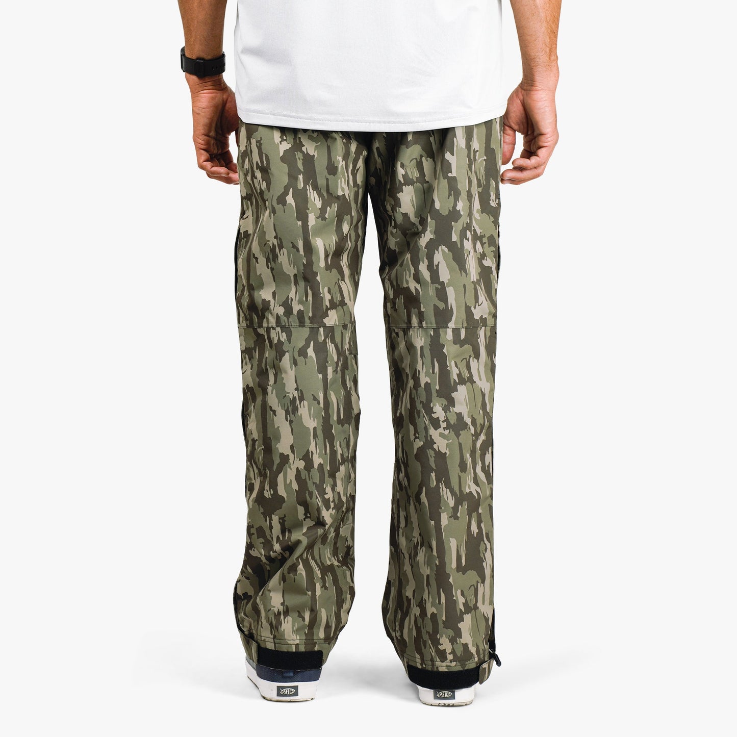 AFTCO Crossing Printed Camo Fishing Pants Olive Current Camo
