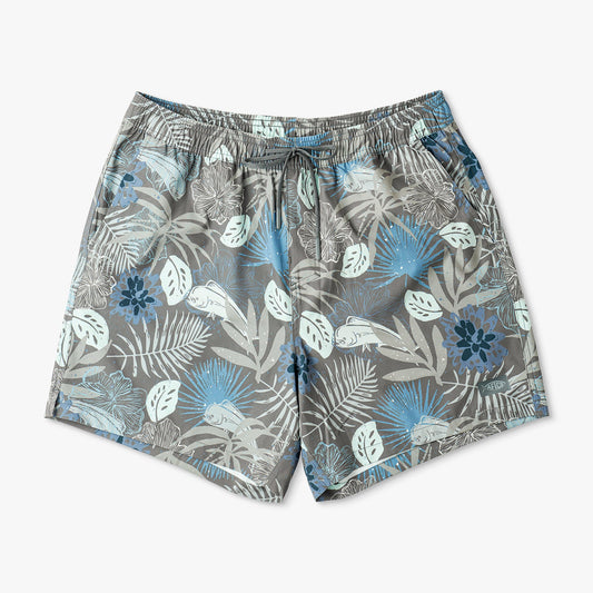 AFTCO Strike Printed Swim Trunks Chrcoal Print