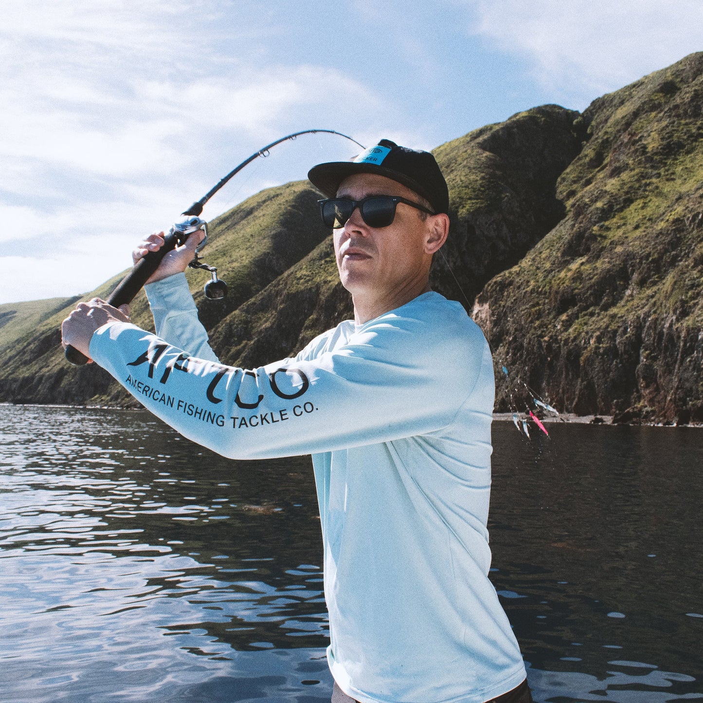 AFTCO AFTCO x Kicker Samurai LS Sun Protection Shirt Aquifer