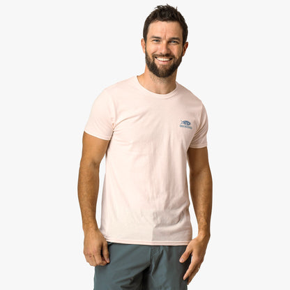 AFTCO United Short Sleeve Men's Fishing T-Shirt Azure Heather