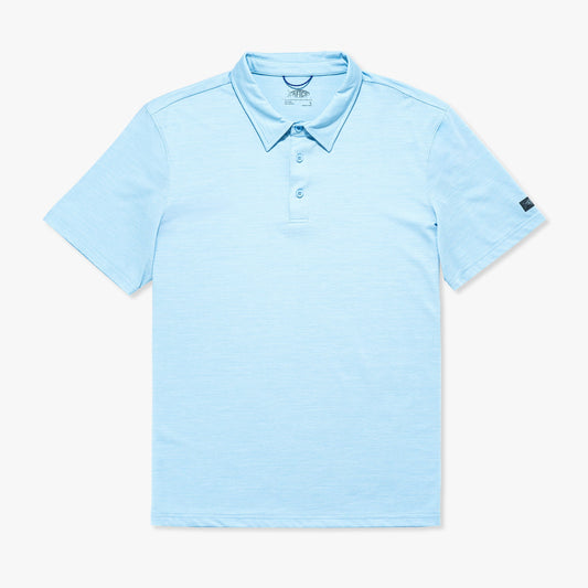 AFTCO Adapt Performance Polo Shirt Airy Blue Heather