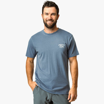 AFTCO Memphis Short Sleeve Men's Fishing T-Shirt Bering Sea