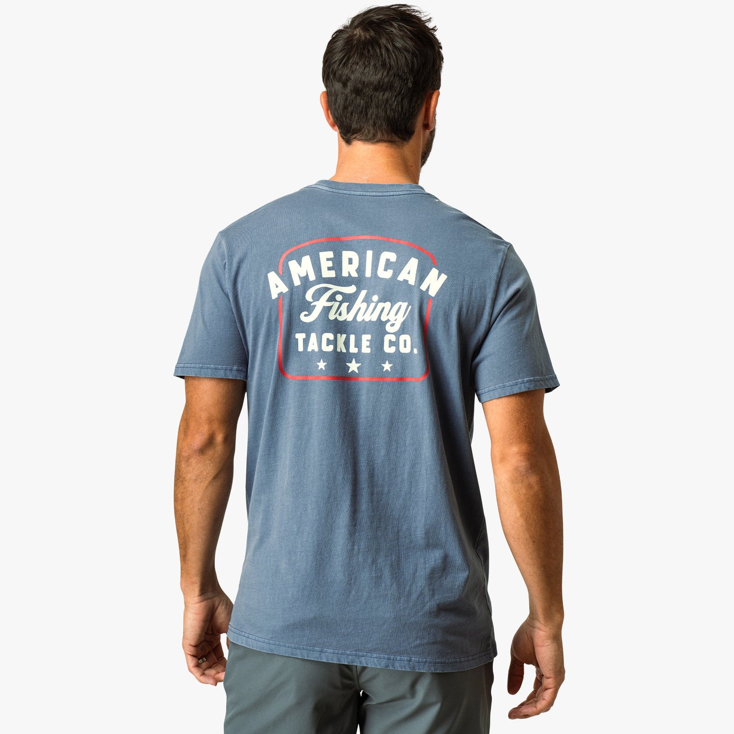 AFTCO Memphis Short Sleeve Men's Fishing T-Shirt Bering Sea