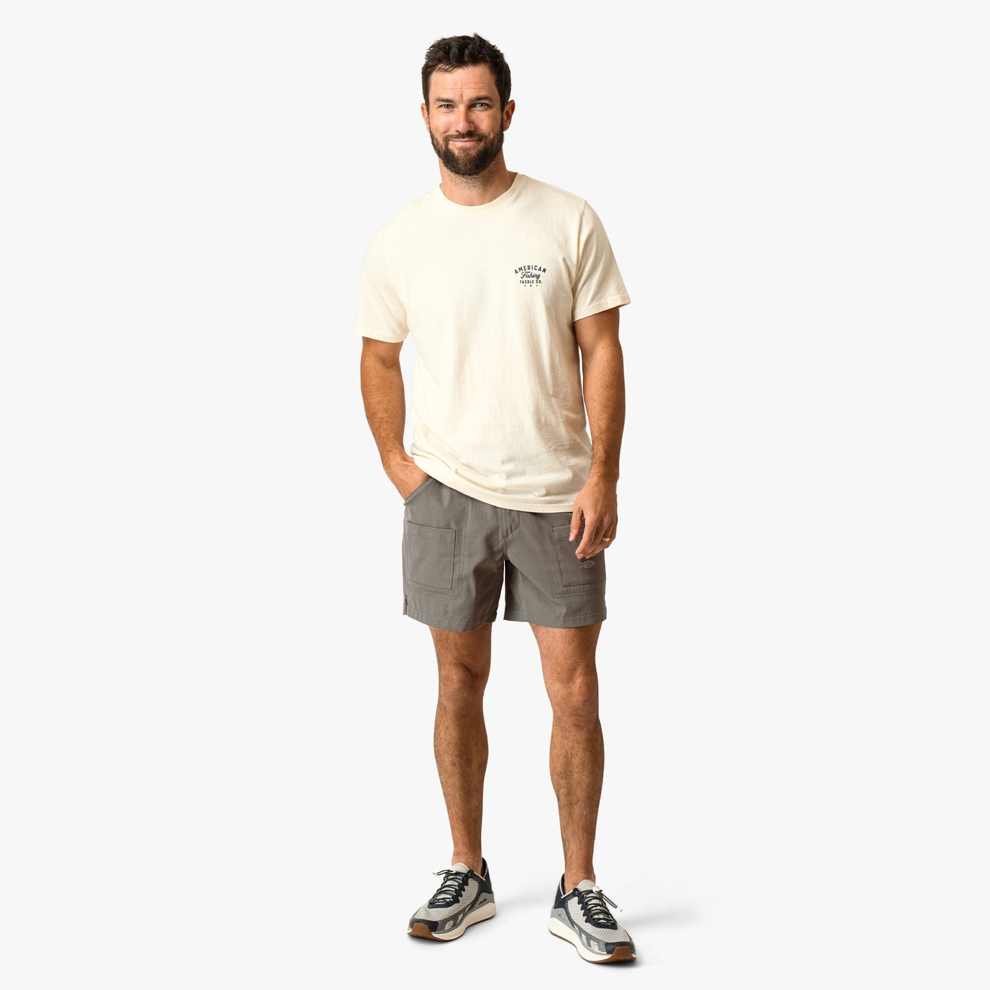 AFTCO Memphis Short Sleeve Men's Fishing T-Shirt Bering Sea