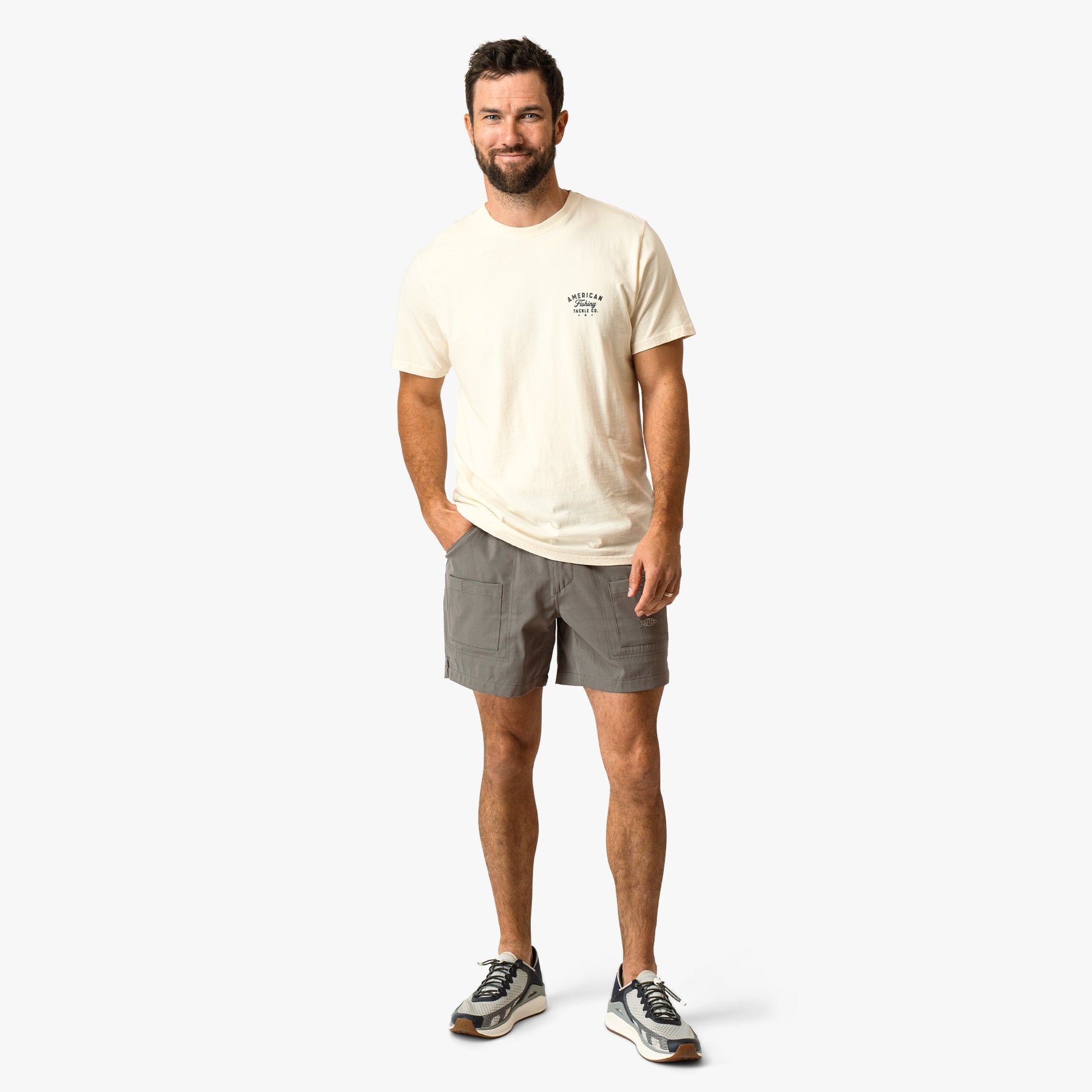 AFTCO Memphis Short Sleeve Men's Fishing T-Shirt Bering Sea