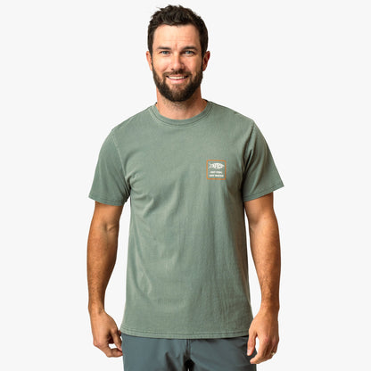 AFTCO Yesterday Short Sleeve Men's Fishing T-Shirt Cream