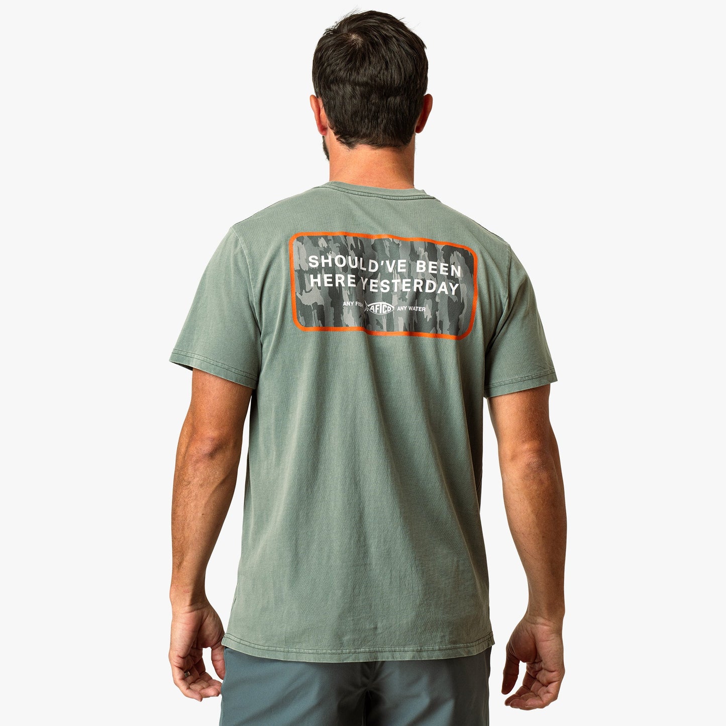 AFTCO Yesterday Short Sleeve Men's Fishing T-Shirt Cream