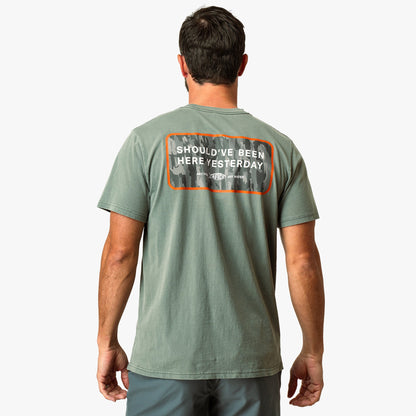 AFTCO Yesterday Short Sleeve Men's Fishing T-Shirt Cream