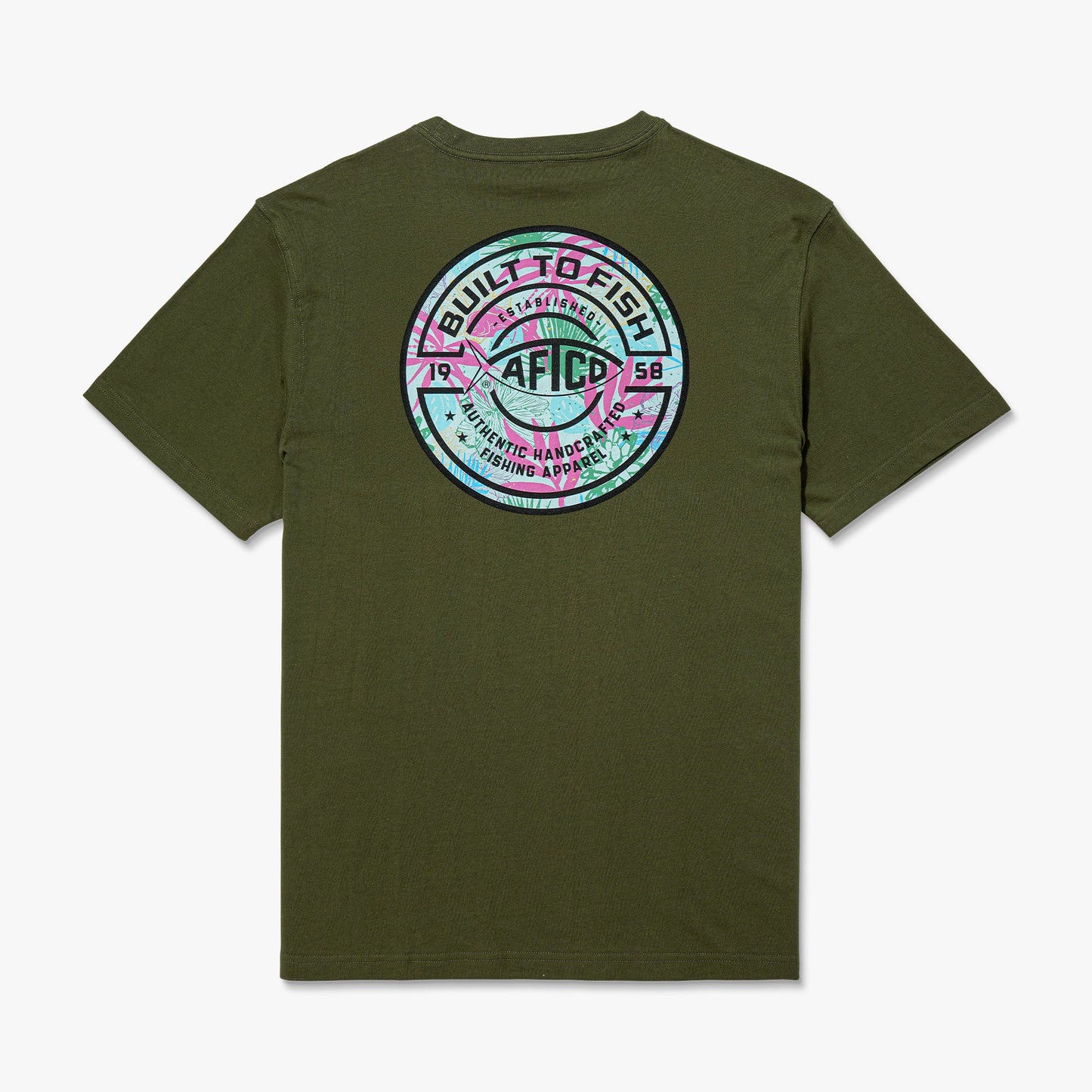 AFTCO Tropics Short Sleeve Men's Fishing T-Shirt Clearwater