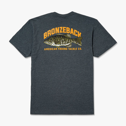AFTCO Bronzeback Short Sleeve Fishing T-Shirt Charcoal Heather