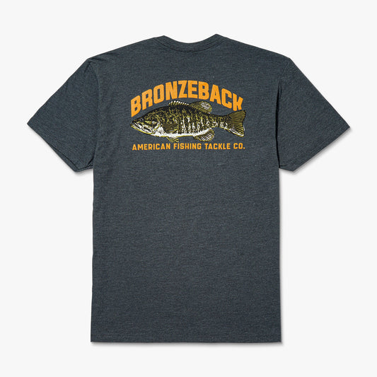 AFTCO Bronzeback Short Sleeve Fishing T-Shirt Charcoal Heather