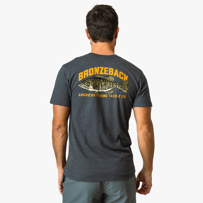 AFTCO Bronzeback Short Sleeve Fishing T-Shirt Charcoal Heather