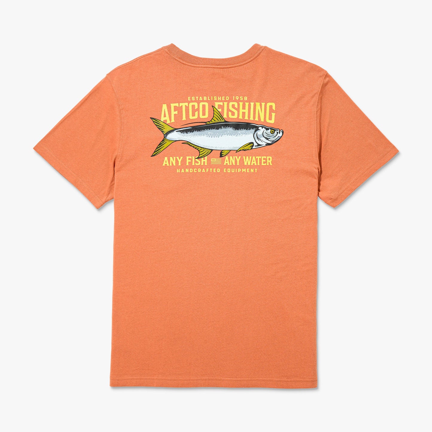 AFTCO Big Scale Short Sleeve Fishing T-Shirt Melon