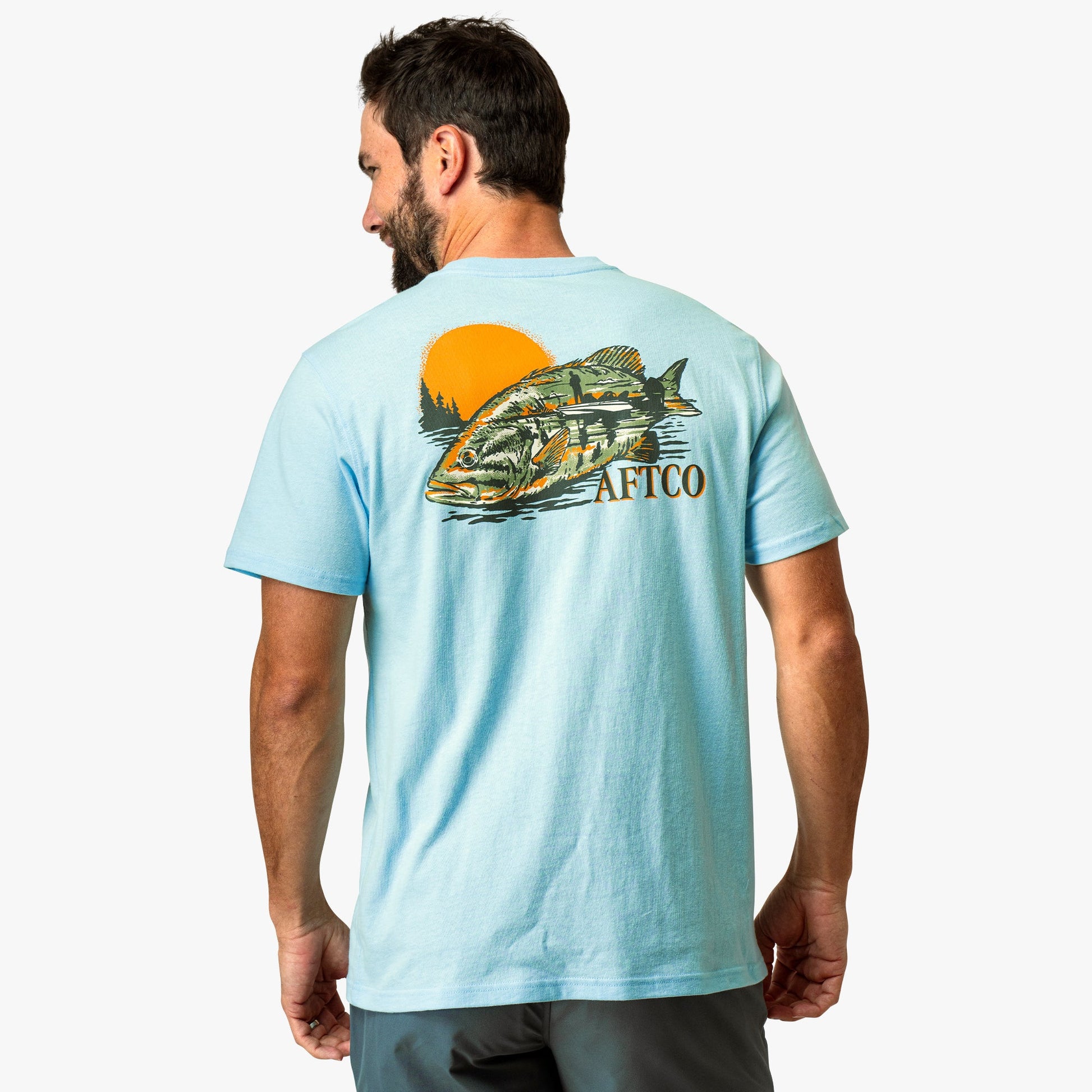 AFTCO Reflection Short Sleeve Fishing T-Shirt Clearwater