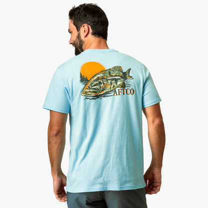 AFTCO Reflection Short Sleeve Fishing T-Shirt Clearwater