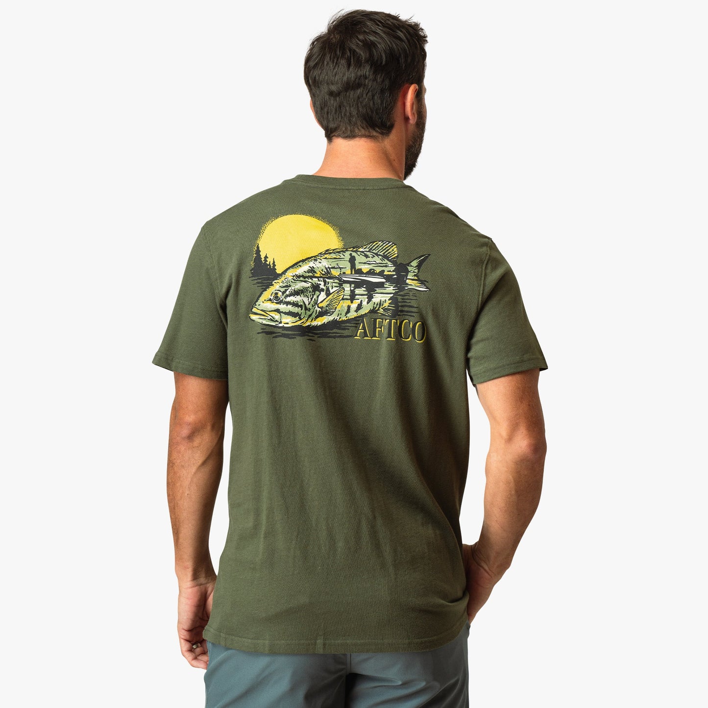 AFTCO Reflection Short Sleeve Fishing T-Shirt Clearwater