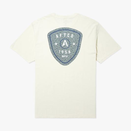 AFTCO Shield Short Sleeve Men's Fishing T-Shirt Cream