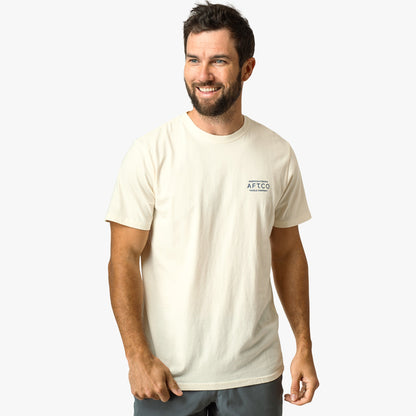 AFTCO Shield Short Sleeve Men's Fishing T-Shirt Cream