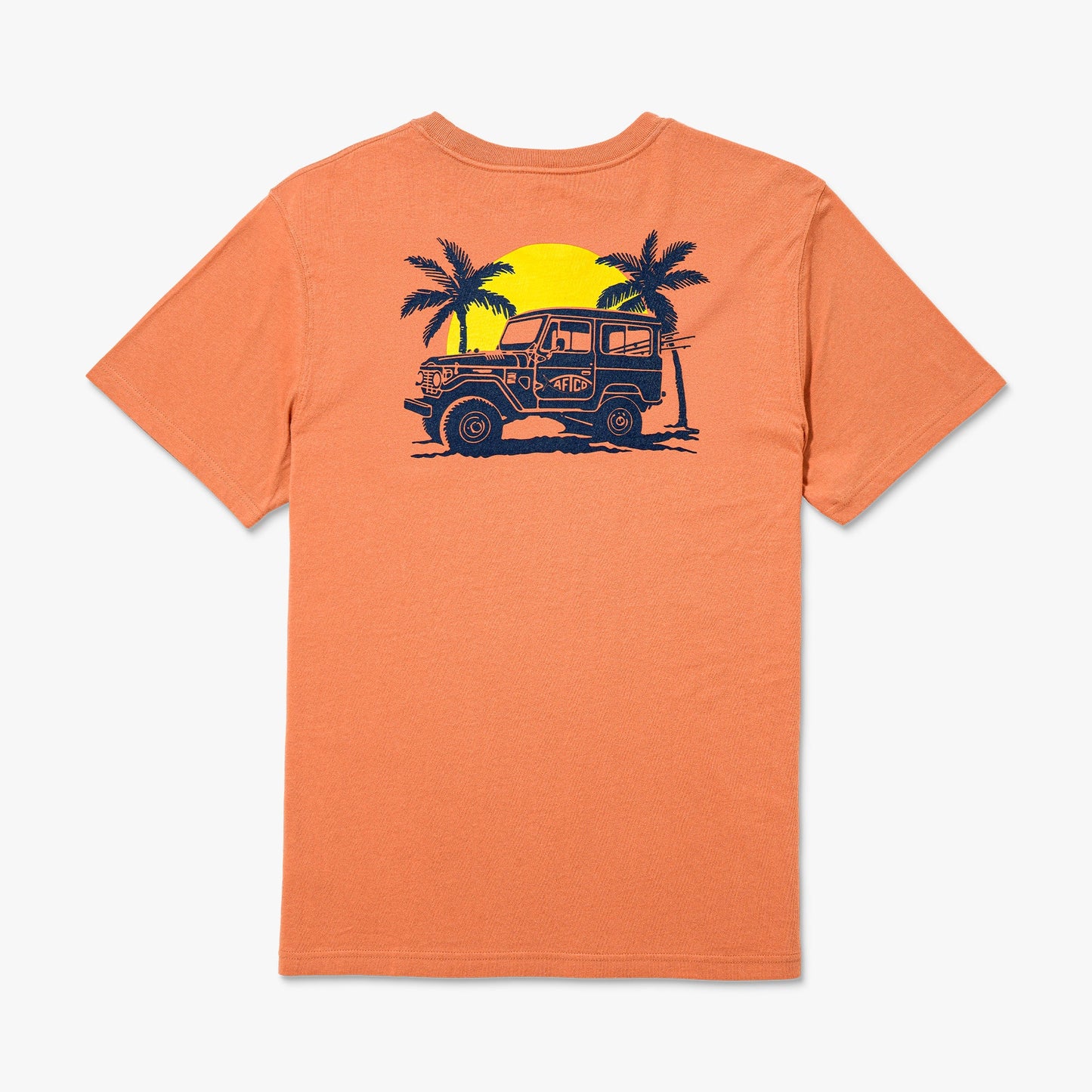 AFTCO Nomad Short Sleeve Men's Fishing T-Shirt Melon