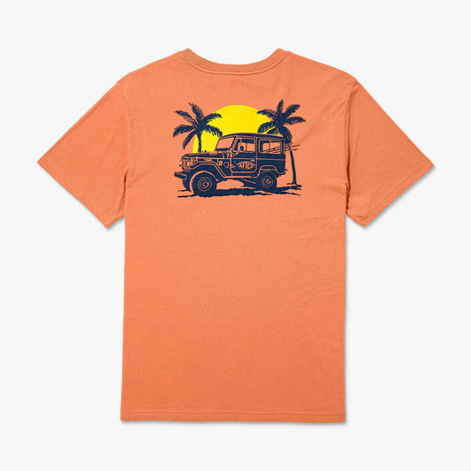 AFTCO Nomad Short Sleeve Men's Fishing T-Shirt Melon