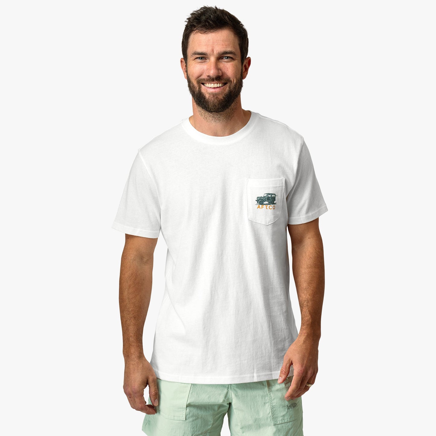 AFTCO Nomad Short Sleeve Men's Fishing T-Shirt Melon