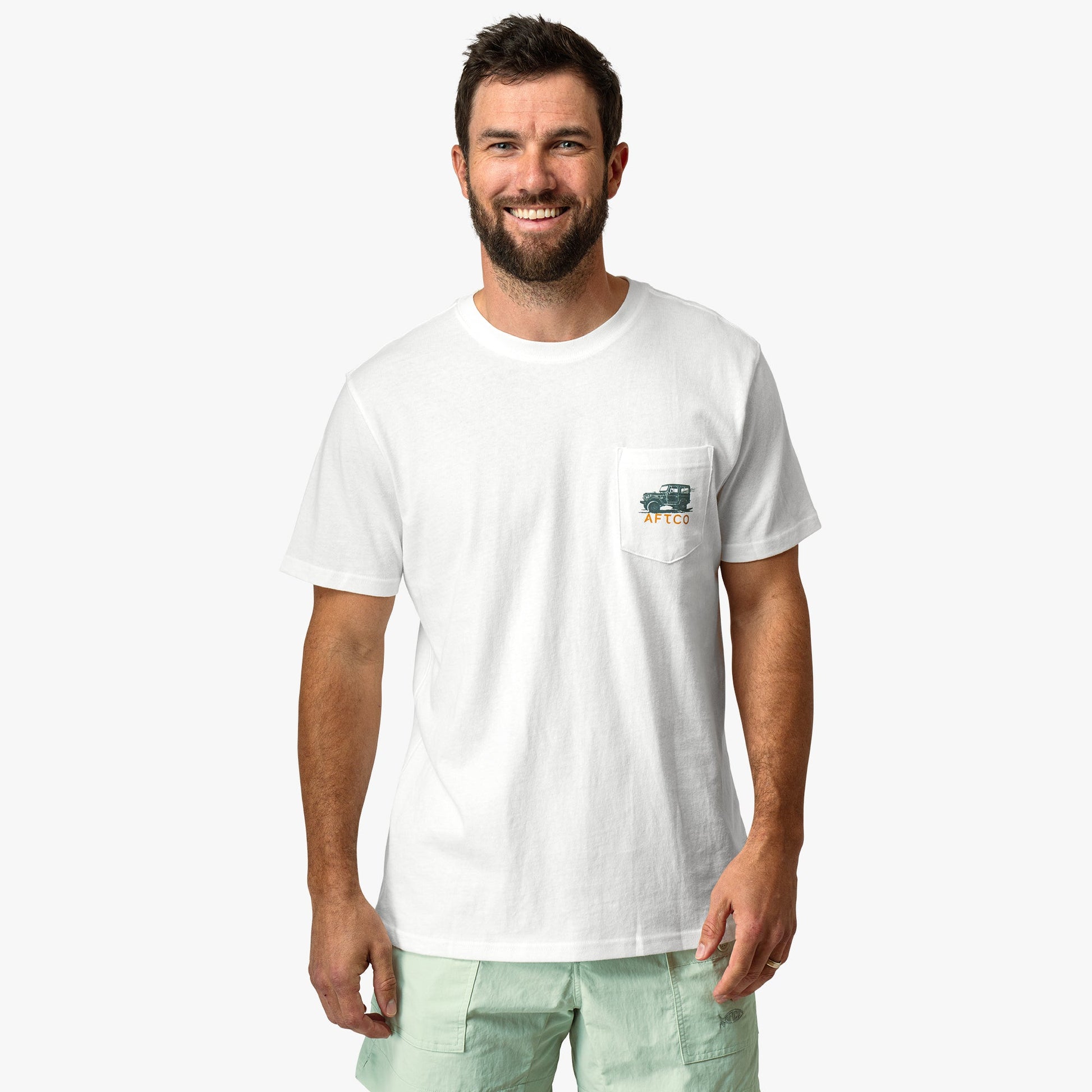 AFTCO Nomad Short Sleeve Men's Fishing T-Shirt Melon