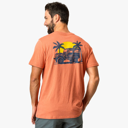 AFTCO Nomad Short Sleeve Men's Fishing T-Shirt Melon