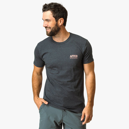 AFTCO Undercover Short Sleeve Fishing T-Shirt Charcoal Heather