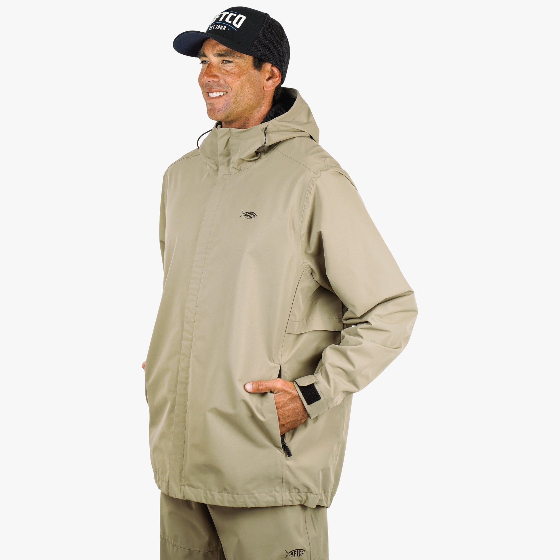 AFTCO Crossing Fishing Jacket Coriander