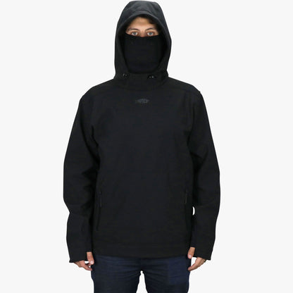 AFTCO Reaper Windproof Pullover Hoodie - Stretch Softshell Charcoal