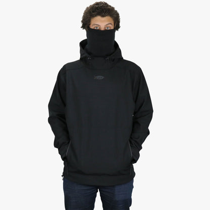 AFTCO Reaper Windproof Pullover Hoodie - Stretch Softshell Charcoal