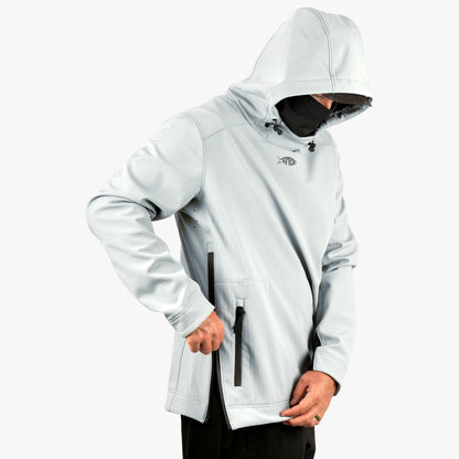 AFTCO Reaper Windproof Pullover Hoodie - Stretch Softshell Charcoal