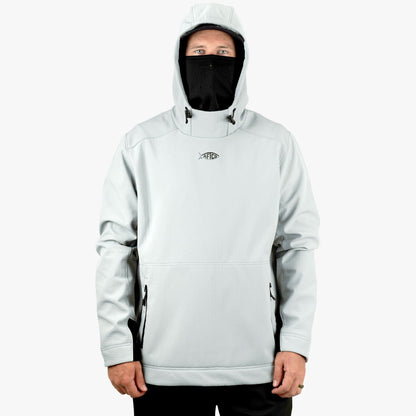 AFTCO Reaper Windproof Pullover Hoodie - Stretch Softshell Charcoal